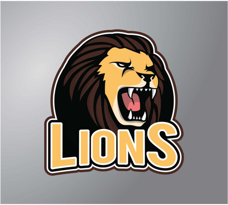 Lion Head illustration designのイラスト素材