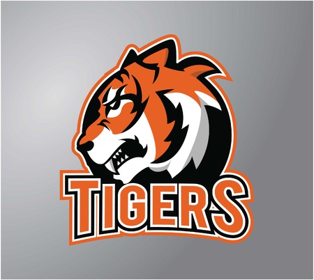 Tiger head symbol illustration designのイラスト素材