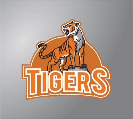 Tiger symbol illustration designのイラスト素材