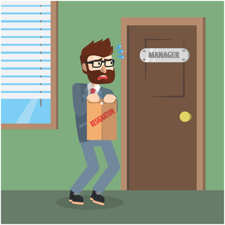 Business man resignのイラスト素材