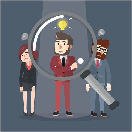 Businessman pick upのイラスト素材