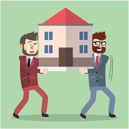 Business man property businessのイラスト素材