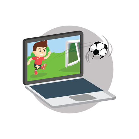 Football online gameのイラスト素材