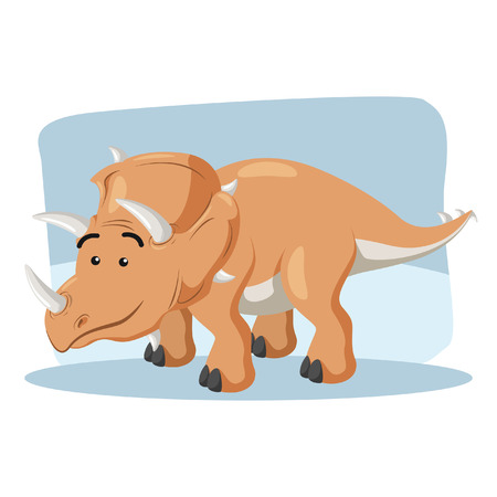 triceratops illustration vector illustration designのイラスト素材