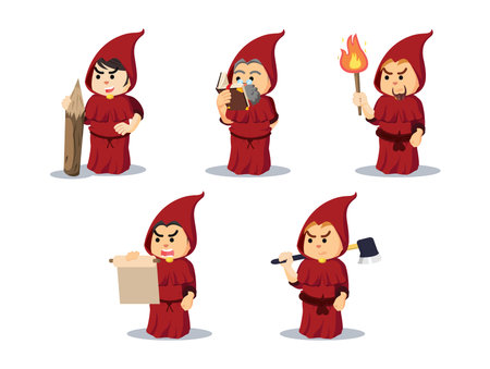 inquisitor set vector illustration designのイラスト素材