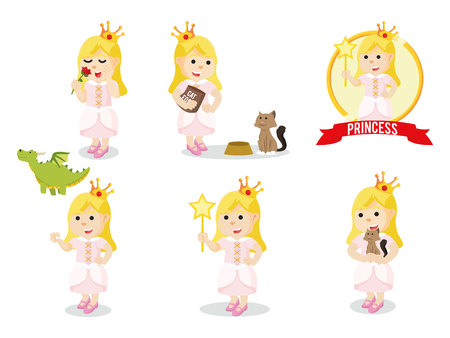 cupid cartoon set vector illustration designのイラスト素材