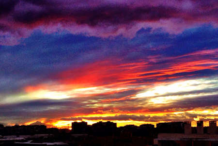 Sunset 21st Dec 2013. Taken from my terrace. の素材