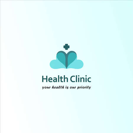 Health Clinic design logo with transparent dark green and light green liver elements. The logo of the medical clinic of the health center, the health of the patient is a top priority. Medical logoのイラスト素材