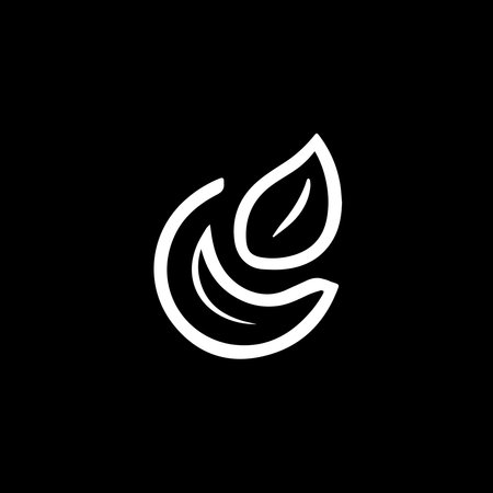 Herbal leaf vector logo design element icon designed in a unique styleのイラスト素材