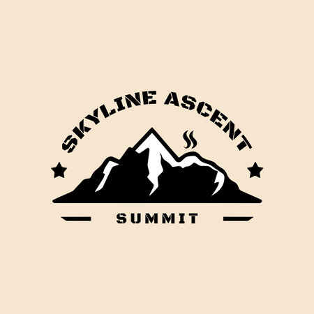Reach the summit with Skyline Ascent. Conquer challenging terrains and breathtaking views. Adventure awaits!のイラスト素材