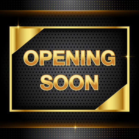 vector banner template. Banner or backdrop for opening ceremony.  gold vector banner, poster, post,illustration.のイラスト素材