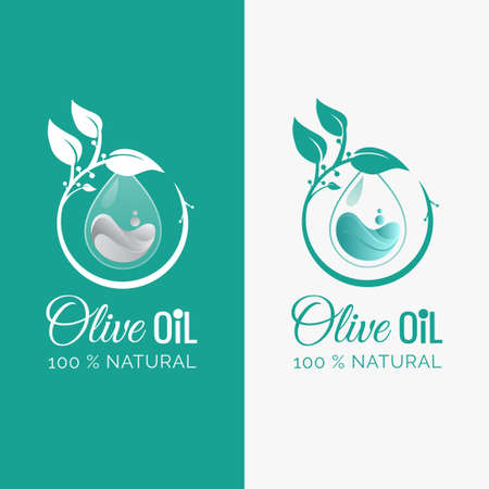Olive Oil Logo Template Design Vector, Emblem, Design Concept, Creative Symbol, Iconのイラスト素材