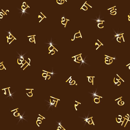 Background, letters and glore are on separate layers.Vector illustrationのイラスト素材