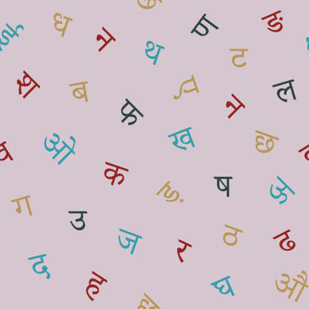 Simple sanskrit background. Vector illustrationのイラスト素材