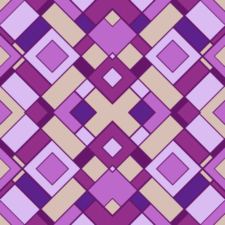 Original seamless pattern created from different geometric shapes contrasting colors. Unusual...