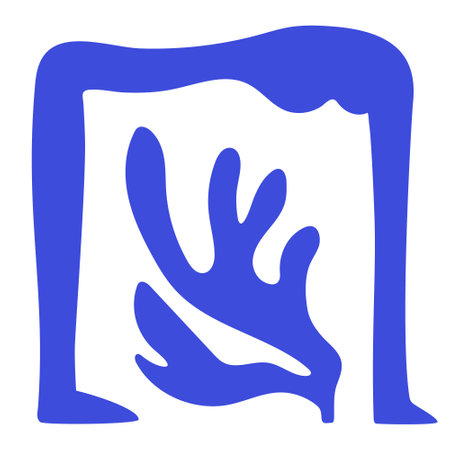 Organic shapes Matisse inspired.Mother goddess concept,abstract trendy modern naive floral and human body silhouette shapes,botanical simple aesthetic elements.Contemporary collage,boho decor.のイラスト素材