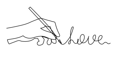 Hand with heart one line art,love feeling concept continuous contour drawing,hand-drawn Valentine's day decoration.Romance,engagement and marriage symbol. Editable stroke.Isolated.Vectorのイラスト素材