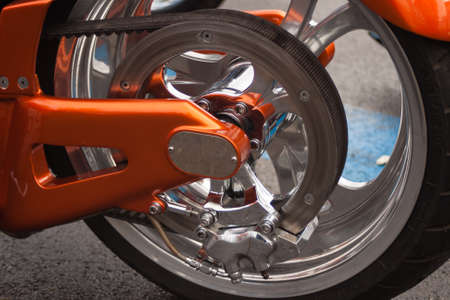 Back part of fancy MotorCycleの写真素材
