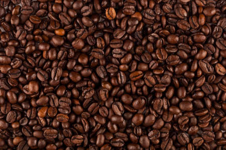 Detail of dark coffee beans.の写真素材