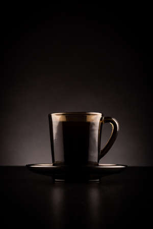 Coffee cup with dark の写真素材
