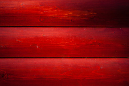 close up image of red color wood backgroundの写真素材
