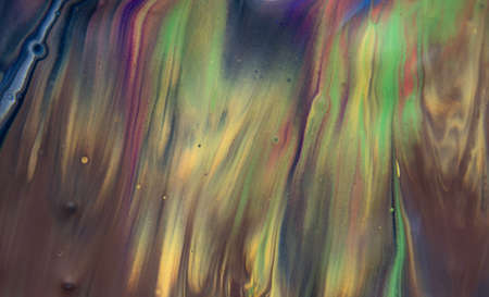 close up of different color oil paintの写真素材