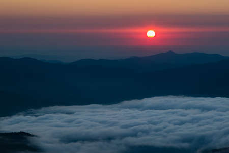 beautiful natural idyllic scenic mountain morning landscape