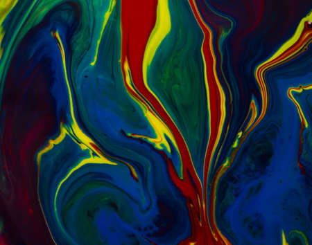 close up abstract image of different color paintの写真素材