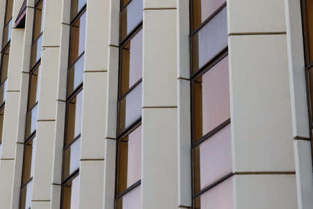modern architectural exterior detail glass office building