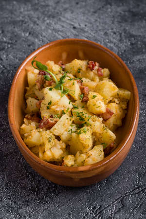 fresh healthy baked delicious baked potato on white plateの写真素材