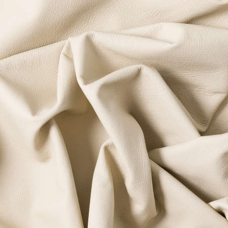 Closeup of light color leather material texture backgroundの写真素材