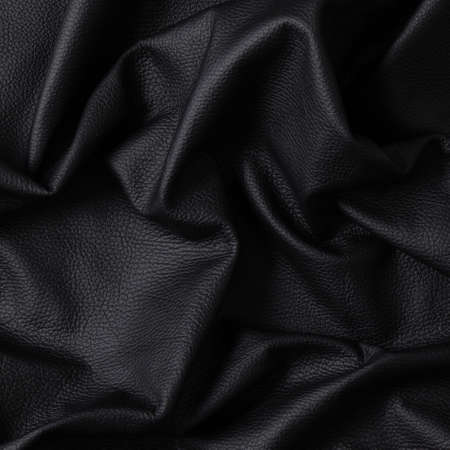 Closeup of dark color leather material texture backgroundの写真素材