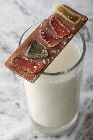 artisanal handmade gourmet milk chocolate dessert snackの写真素材