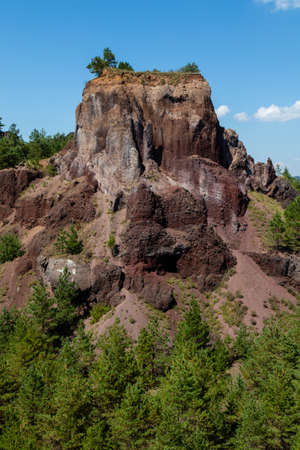 beautiful mountain landscape on a sunny dayの写真素材