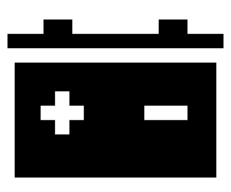 Vector icon of automotive batteryのイラスト素材