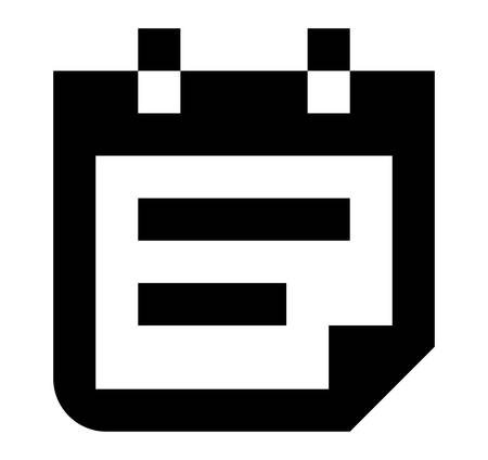 Vector icon of calendar page.のイラスト素材