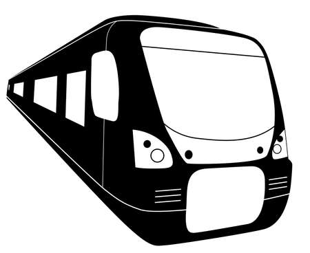 Modern train vector illustrationのイラスト素材