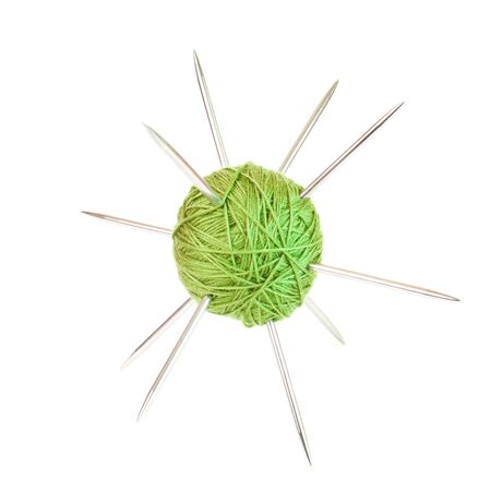 Tangle with the spokes on a white background の写真素材