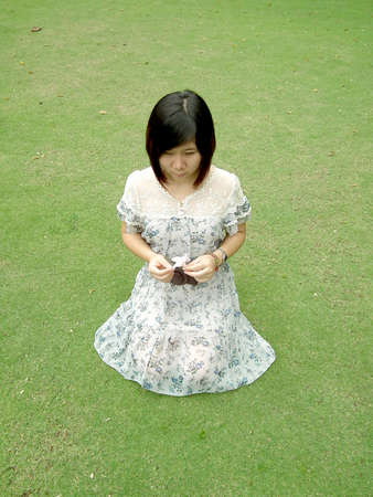 Beautiful Thai girl model  の写真素材