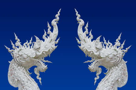 Head of white naka statueの写真素材