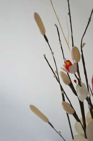 fake flowers from natural materialsの写真素材