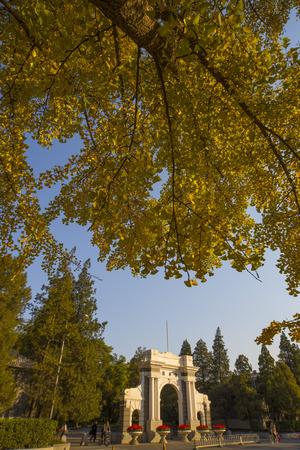 Scenery at Tsinghua universityのeditorial素材