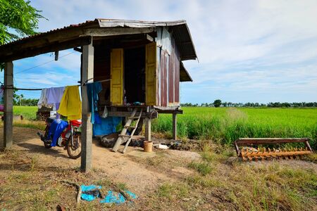 Farmer Hut at Thailand, The Countryside, Phichitの写真素材