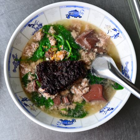 Pork Blood Soup (Tom Lerd Moo), Thai Foodの写真素材