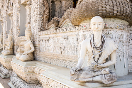 Hermit statue in the temple of Thailand