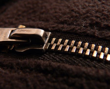 jacket zipperの写真素材