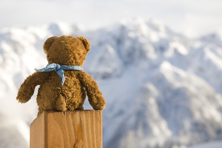 winter landscape - photo taken in italian dolomitesの写真素材