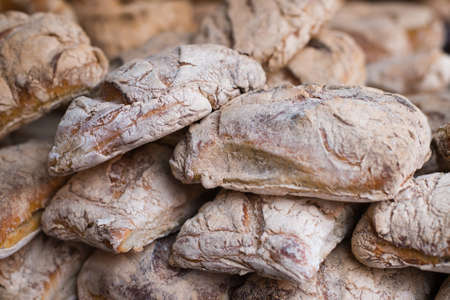 plenty of fresh loafs of bread - shallow DOFの写真素材