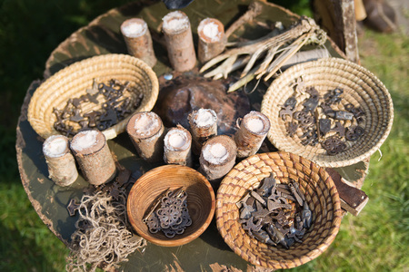 Plenty of slavic amuletsの写真素材