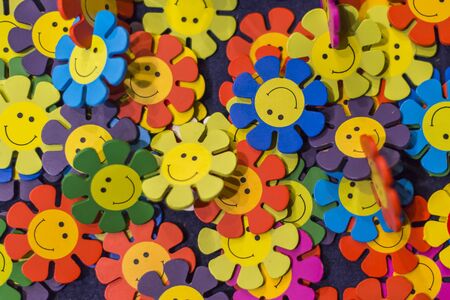 plenty of flower bricksの写真素材